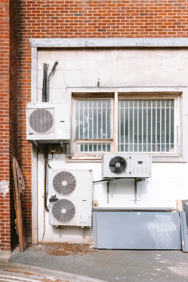Ductless mini split installed in a converted bonus room above a Clovis garage