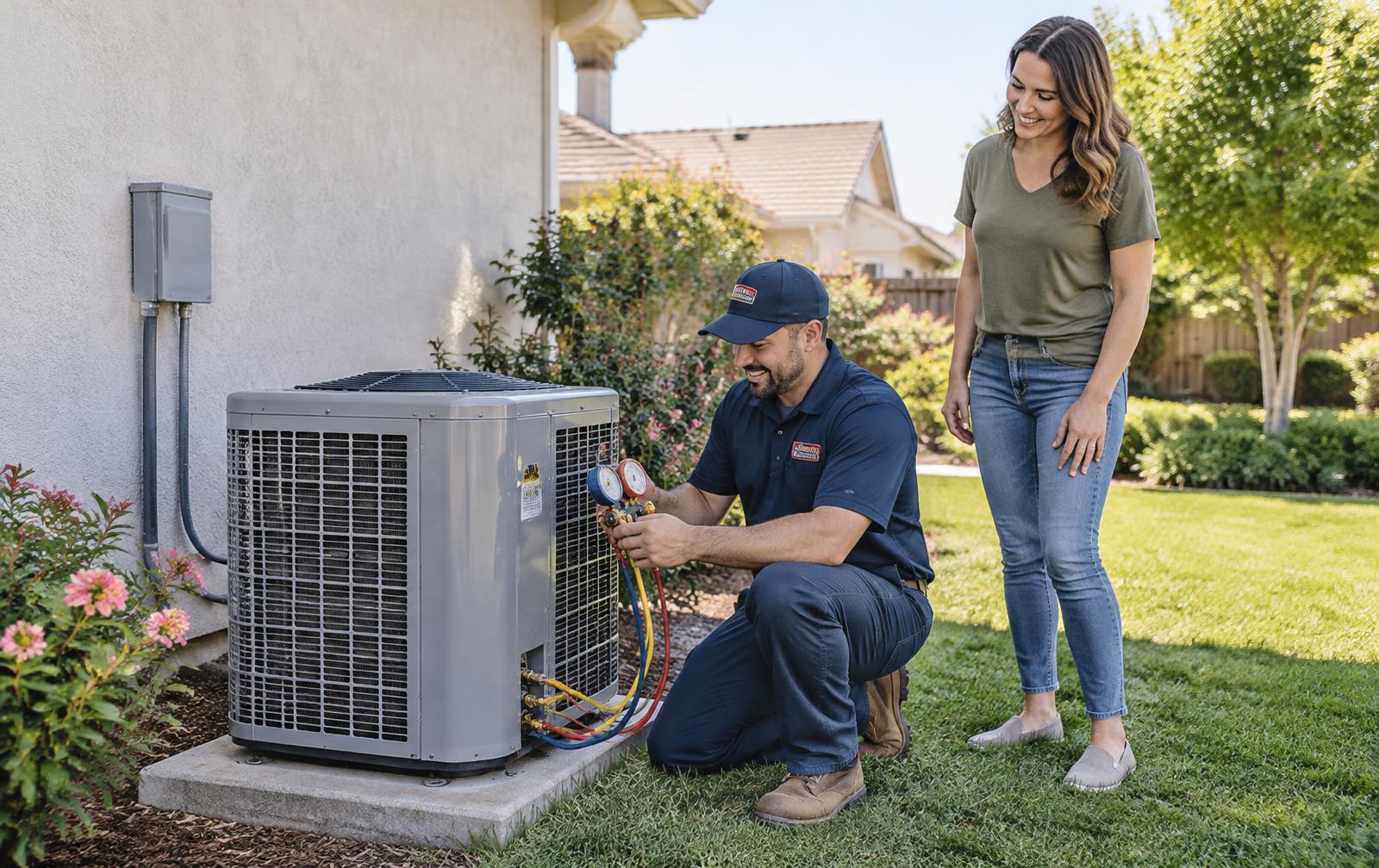 Routine professional services for air conditioning maintenance in Central Valley